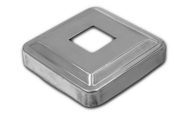 Низ стойки под трубу 20х20 мм, 66х66, высота 16 мм, полированный (AISI 304) k397 купить в Воронеже