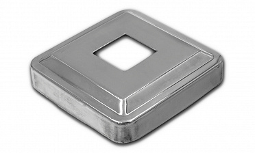 Низ стойки под трубу 20х20 мм, 66х66, высота 16 мм, полированный (AISI 304) k397 купить в Воронеже Низ стойки под трубу 20х20 мм, 66х66, высота 16 мм, полированный (AISI 304) k397 купить в Воронеже