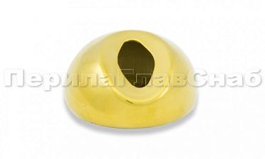 Наконечник штамп, под 30°, Ø38.1 мм, для поручня Ø38.1, золото (AISI 304) k016-88 купить в Воронеже