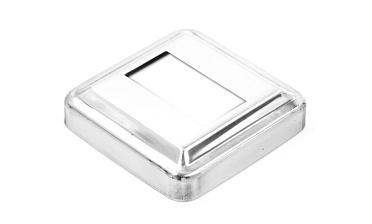 Низ стойки под трубу 40х20 мм, 66х66х0.6, высота 16 мм, полированный (AISI 304) k385-3 купить в Воронеже Низ стойки под трубу 40х20 мм, 66х66х0.6, высота 16 мм, полированный (AISI 304) k385-3 купить в Воронеже