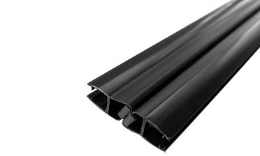 Комплект уплотнителей для стекла 8мм (2 шт.), стекло-стекло, с магнитом 135°, 2,2 м.черный непрозрачный t208 BL-U купить в Воронеже