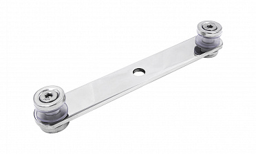 Стеклодержатель пластинчатый, под стекло 6-12 мм, полированный, по центрам 172х5 мм (AISI 304) k023-6 купить в Воронеже Стеклодержатель пластинчатый, под стекло 6-12 мм, полированный, по центрам 172х5 мм (AISI 304) k023-6 купить в Воронеже