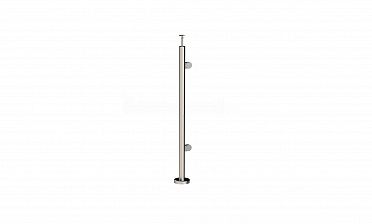 Стойка круглая Ø38.1: 2 штамп. зажимных стеклодержателя, полированная, высота 950 мм (AISI 201) k726-R купить в Воронеже Стойка круглая Ø38.1: 2 штамп. зажимных стеклодержателя, полированная, высота 950 мм (AISI 201) k726-R купить в Воронеже