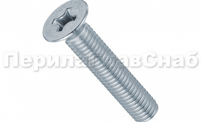 (DIN 965.Zn) Винт оц. потай М8х80 под крест М-3820