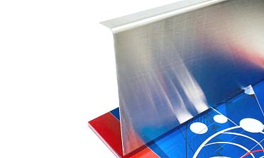 Тыльная накладка из шлифованной нержавейки на профиль т100 15.5х101 мм длина 2 м т100-10 купить в Воронеже