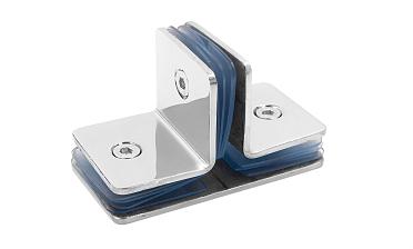 Коннектор для душевой кабины на 3 стекла латунь-хром t727 PC купить в Воронеже