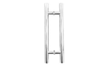 Ручка для стеклянной двери рейлинг двухсторонняя для стекла 8-12 мм, 32х1020х1500 мм, полировка t633-1500 PSS  купить в Воронеже