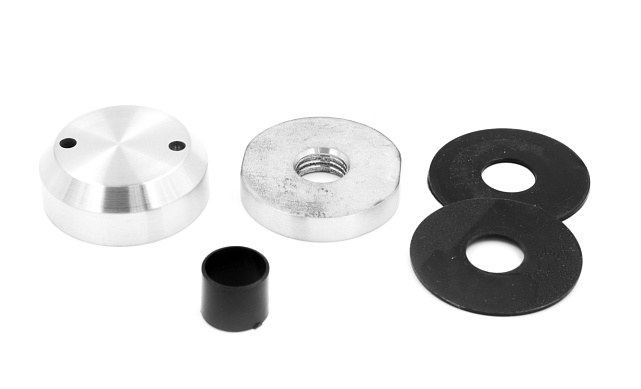 Комплект торцевого крепления несущего стекла, гайка-шайба Ø50х10х18 мм с внутренней резьбой М16, шлифованный AISI 304 k277-8 Комплект торцевого крепления несущего стекла, гайка-шайба Ø50х10х18 мм с внутренней резьбой М16, шлифованный AISI 304 k277-8