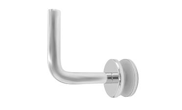 Держатель поручня к стеклу, вынос 60х70, Ø43х5 мм для стекла 10-12мм, (AISI 304) k008-5 купить в Воронеже