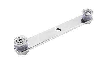 Стеклодержатель пластинчатый, под стекло 6-12 мм, полированный (AISI 201) k047-5 купить в Воронеже