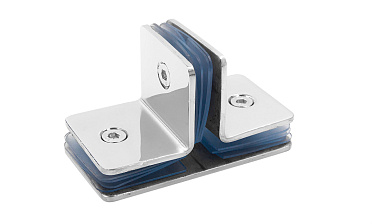 Коннектор для душевой кабины на 3 стекла полированный t727-2 PSS  купить в Воронеже