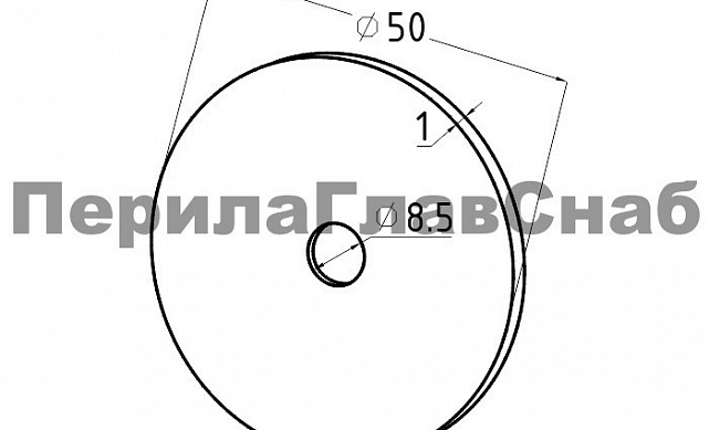 Прокладка для стекла, Ø50x8 мм k507 2 Прокладка для стекла, Ø50x8 мм k507 2