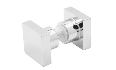 Ручка-кноб квадратная для стекла 6-12 мм, нержавеющая сталь AISI 304, полированная t669 PSS купить в Воронеже