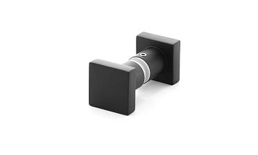 Ручка-кноб квадратная, для стекла 6-12мм, черная t669 Bl купить в Воронеже