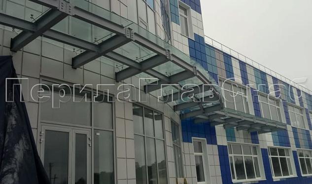 пос. Першино козырек на подконструкции в Воронеже. Готовые проекты ПерилаГлавСнаб