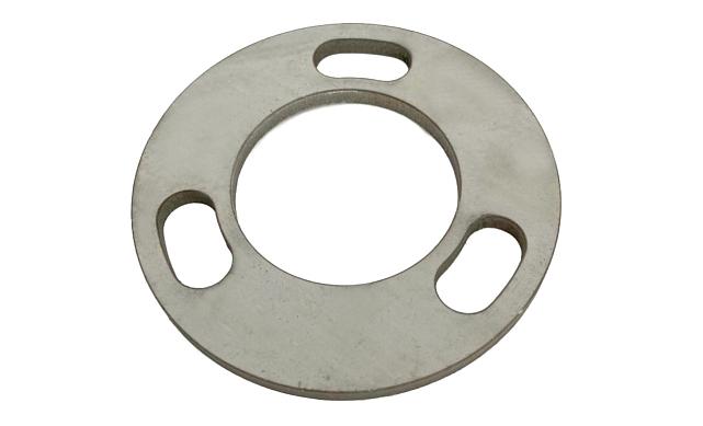 Фланец стойки 42.4/80 х 5 (4,3) х AISI 304 #200 3 отв х М10 х 20 k116-42-4