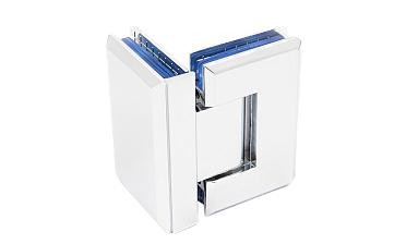 Петля для душевой кабины стекло-стекло 90° 90х55 мм цинк, полированная t304 PZn купить в Воронеже