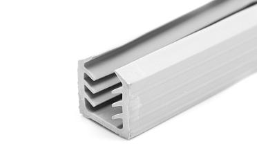 Уплотнитель в поручень с пазом 24х24 для стекла 10мм, EPDM СЕРЫЙ Фk312-G купить в Воронеже