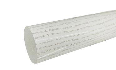 Пластиковый поручень текстурный, цвет белый, Ø49мм, длина 4м k893-2 купить в Воронеже