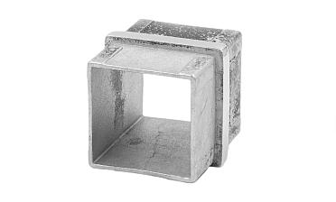 Соединитель для поручня 40х40 мм, полированный, (AISI 304) k368 купить в Воронеже