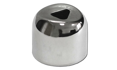 Наконечник штампованный (СПС) прямой 90° на трубу Ø25 мм, для поручня Ø38.1 мм, полированный, нержавеющий, AISI 201, k071-3 купить в Воронеже Наконечник штампованный (СПС) прямой 90° на трубу Ø25 мм, для поручня Ø38.1 мм, полированный, нержавеющий, AISI 201, k071-3 купить в Воронеже