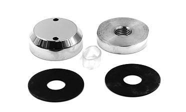 Комплект торцевого крепления несущего стекла, полированный, литой. AISI 304 k277-6  купить в Воронеже