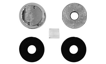 Комплект торцевого крепления несущего стекла, гайка-шайба Ø50х10х18 мм с внутренней резьбой М16, полированный (aisi 201) k277-5 купить в Воронеже