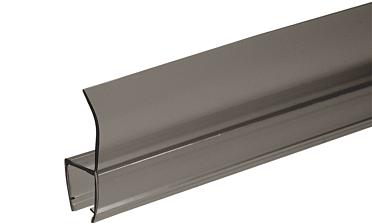 Уплотнитель для стекла 8мм, полупрозрачный черный, 180°, стекло-стекло 2,2 м  t204-2 BL купить в Воронеже