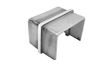 Соединитель для поручня с пазом 40х60 мм, шлифованный (AISI 304) Фk541-2 купить в Воронеже