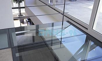 Стеклянный потолок на межэтажной площадке в Воронеже. Готовые проекты ПерилаГлавСнаб