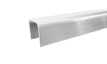 Профиль П-образный, L=2000 мм, t=1.5 мм, для стекла 16 мм, шлиф. (AISI 304) Ф-0456 купить в Воронеже