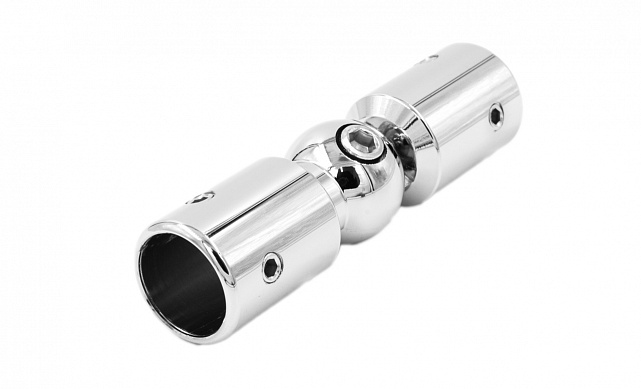 Соединитель трубы 19 мм, шарнирный, нержавеющая сталь AISI 304, полированная t915 PSS Соединитель трубы 19 мм, шарнирный, нержавеющая сталь AISI 304, полированная t915 PSS