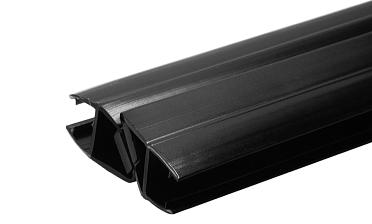 Комплект уплотнителей для стекла 8 мм, стекло-стекло 2200 мм, 90°/180°, с магнитом (2 шт.), черный (t210) t210-2 BL-U купить в Воронеже