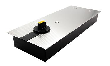 Доводчик для стеклянной двери до 100 кг EN4, напольный, 500 тыс, циклов, нержавеющая сталь AISI 304, шлифованная t184-3 SSS купить в Воронеже