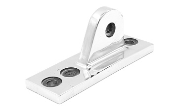 Крепление ванты(тяги) козырька к стойке алюминиевого фасада, AISI 304,литое,полированное, k610 купить в Воронеже