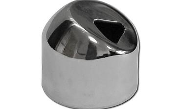 Наконечник штампованный (СПС) косой 30° на трубу Ø25 мм, для поручня Ø38.1 мм, полированный, нержавеющий, AISI 201, k072-3 купить в Воронеже