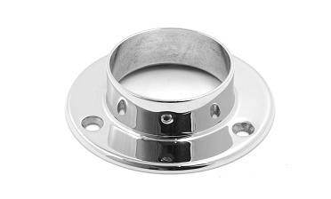 Фланец для трубы Ø50.8 мм, литой, полированный под 3 самореза 4.8 мм (AISI 304) k022 купить в Воронеже