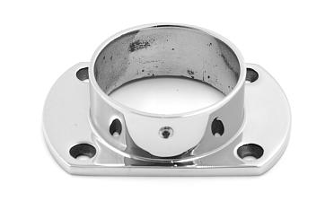 Фланец укороченный, литой, полированный, для трубы Ø50.8 мм, полированный, (AISI 304) k094 купить в Воронеже