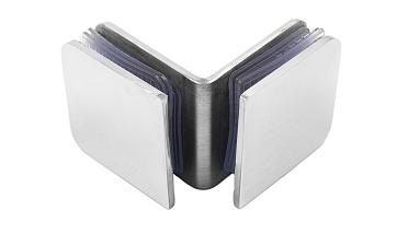 Коннектор для душевой кабины стекло-стекло 90° 45х45 мм полированный t725-2 PSS  купить в Воронеже