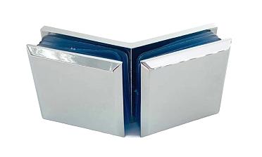 Коннектор для душевой кабины стекло-стекло 135°, 45х45, цинк , вырез 71 t736 PZn купить в Воронеже