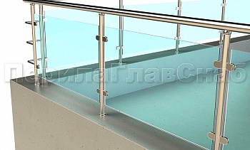 Кровельное ограждение из нержавеющей стали со стеклами в Воронеже. Готовые проекты ПерилаГлавСнаб Кровельное ограждение из нержавеющей стали со стеклами в Воронеже. Готовые проекты ПерилаГлавСнаб