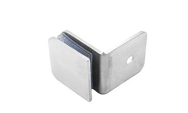 Коннектор для душевой кабины стена-стекло 90°, 45х45, шлифованный  t722-2 SSS купить в Воронеже