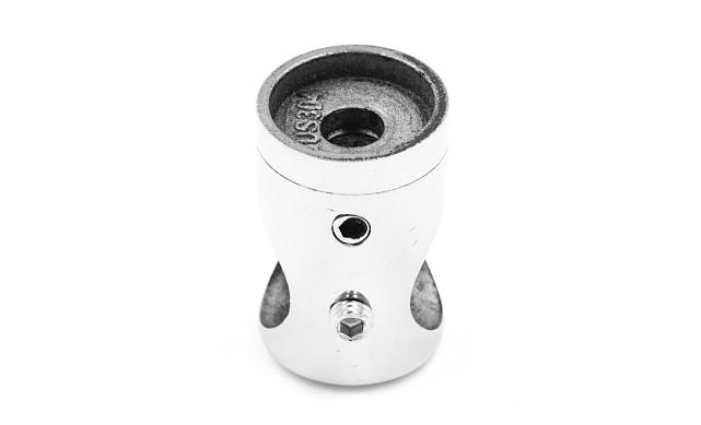 Ригеледержатель на плоскость, для ригеля Ø16.8 мм, полированный, литой (AISI 304) k065 2