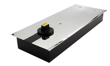 Доводчик для стеклянной двери до 100 кг EN4, напольный, 500 тыс, циклов, нержавеющая сталь AISI 304, полированная t184-3 PSS  купить в Воронеже