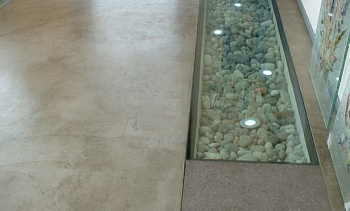 Стеклянный пол в квартиру с декоративной композицией в Воронеже. Готовые проекты ПерилаГлавСнаб Стеклянный пол в квартиру с декоративной композицией в Воронеже. Готовые проекты ПерилаГлавСнаб