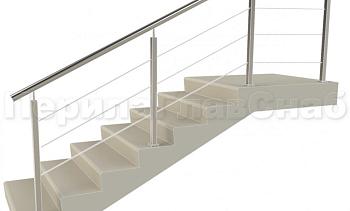 Заполнение из 3ми тросиков (тросик в оболочке) + наконечник для крыльца в Воронеже. Готовые проекты ПерилаГлавСнаб