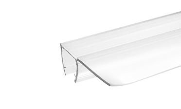 Уплотнитель для стекла 8мм, прозрачный, 90°, стекло-стекло 2,2 м., длина уса 17 мм t215-2 купить в Воронеже