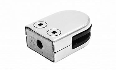 Стеклодержатель штампованный, под стекло 8 мм (4+4 мм), на плоскость 40х22х53 полированный (AISI 304) k039 купить в Воронеже