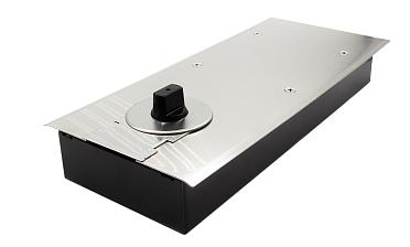 Доводчик для стеклянной двери до 80 кг EN3, напольный, 500 тыс. циклов, нержавеющая сталь AISI 304, шлифованная t183 SSS купить в Воронеже