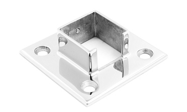 Фланец для трубы с пазом 40х40 мм, полированный, литой (AISI 304) k554 купить в Воронеже Фланец для трубы с пазом 40х40 мм, полированный, литой (AISI 304) k554 купить в Воронеже